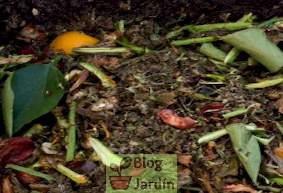 Imagen de un montón de compost orgánico en un recipiente de almacenamiento, listo para ser utilizado en el jardín.