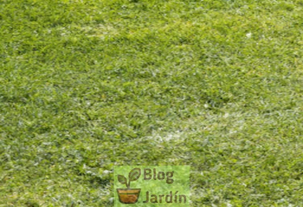 Foto de un césped saludable y cuidado, libre de Spurweed, como resultado de un tratamiento efectivo contra esta maleza.