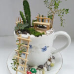 Cómo diseñar y cuidar un jardín en una taza de té