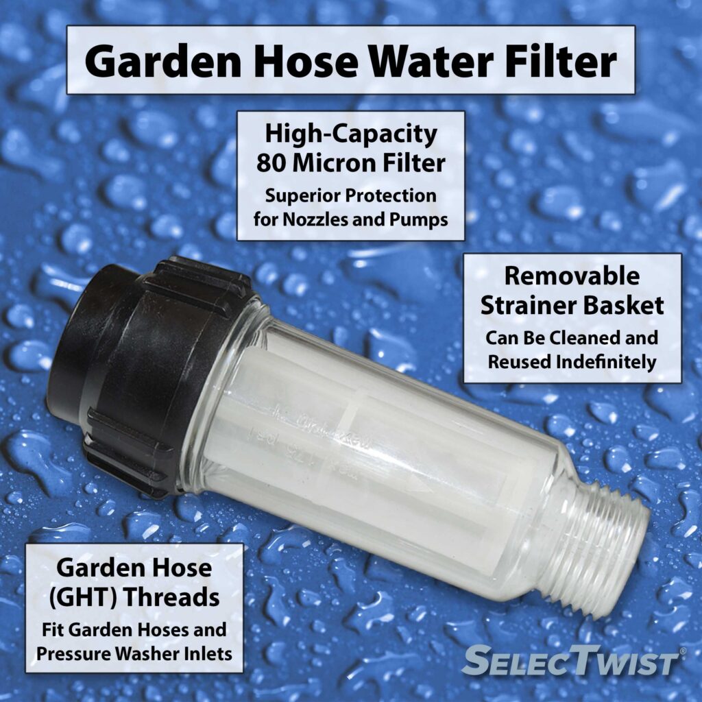 Cómo filtrar adecuadamente el agua de una manguera de jardín