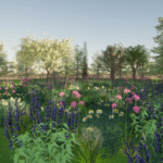 Crear praderas en miniatura con césped de flores silvestres