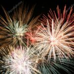 Flores del 4 de julio como explosiones de fuegos artificiales