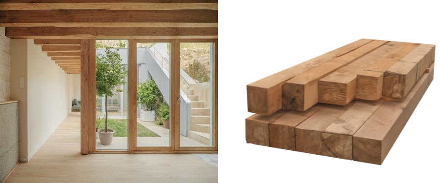 Usos de la madera de castaño de Indias en construcción